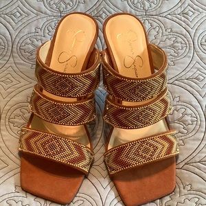 Jessica Simpson Aoni high heeled sandals.